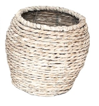 Tapered Hand-Woven Wicker Basket